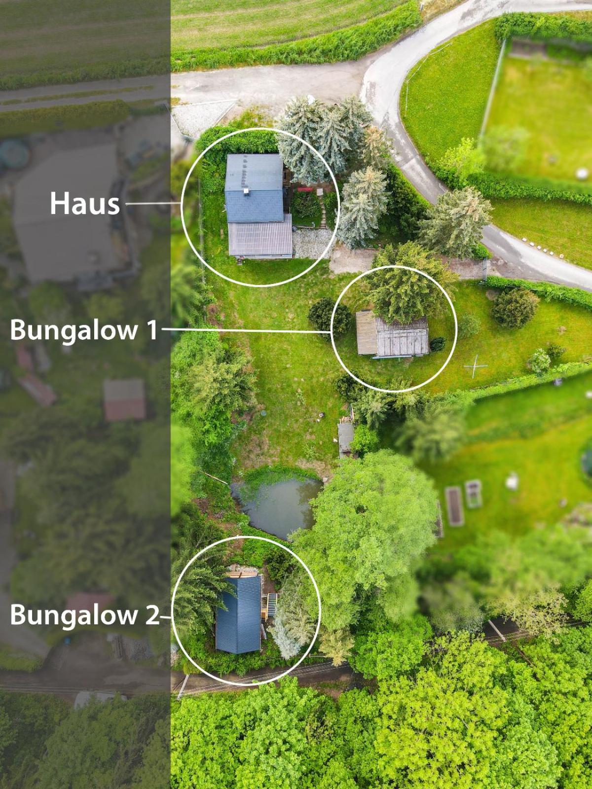 Waldfrieden Bungalow Garnsdorf Екстериор снимка